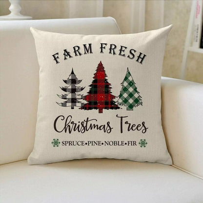 Christmas Throw Pillow Covers, 18x18in - Tigbul's Variety Fashion Shop