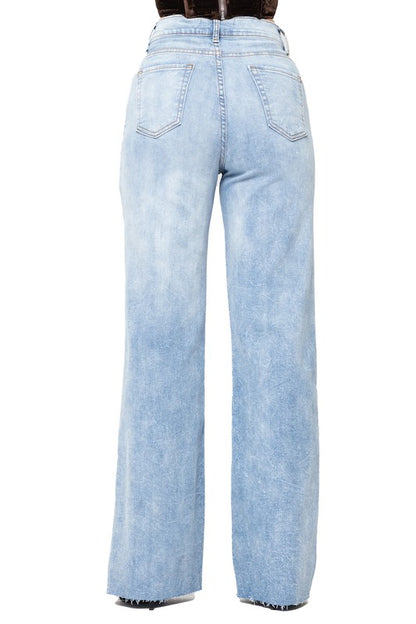 Brooklyn Wide Leg Jean Inseam 32 - Tigbul's Variety Fashion Shop