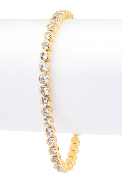 Cubic Zirconia Round Tennis Bracelet - Tigbul's Variety Fashion Shop