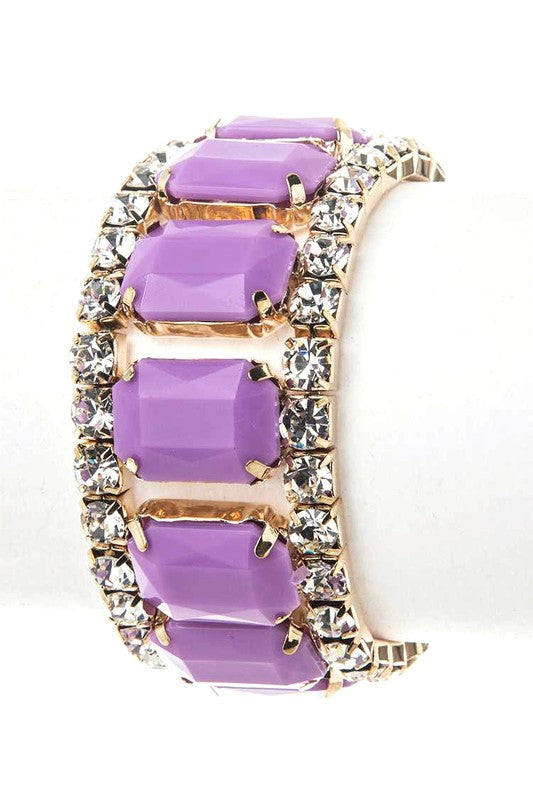 Crystal Resin Stretch Bracelet - Tigbul's Variety Fashion Shop
