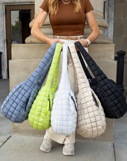 Taylor Quilted Puffer Tote - Tigbul's Variety Fashion Shop
