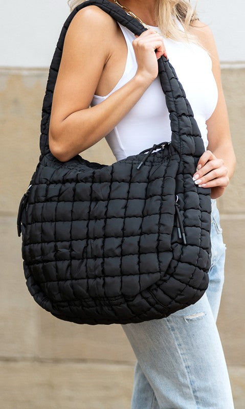 Taylor Quilted Puffer Tote - Tigbul's Variety Fashion Shop