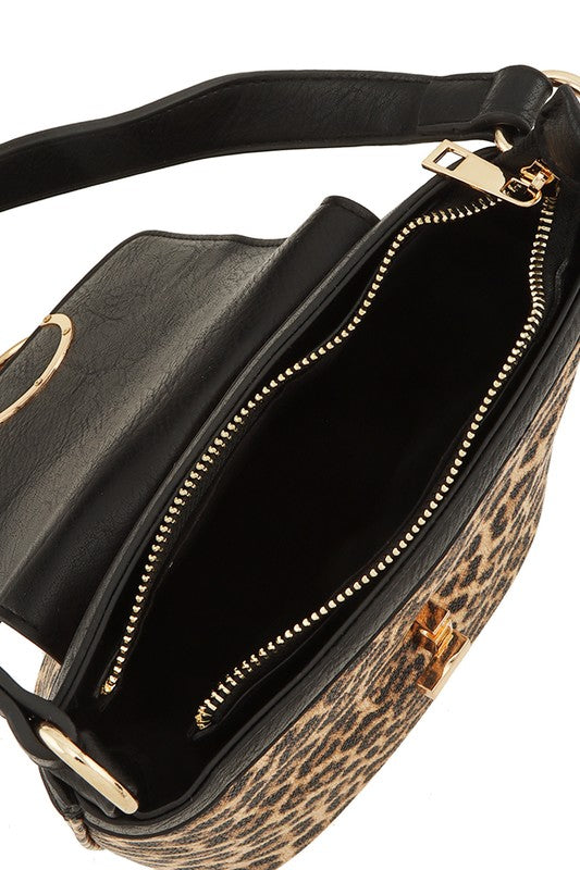 Leopard Print Crossbody Bag - Tigbul's Variety Fashion Shop