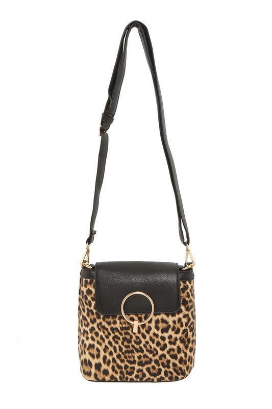 Leopard Print Crossbody Bag - Tigbul's Variety Fashion Shop