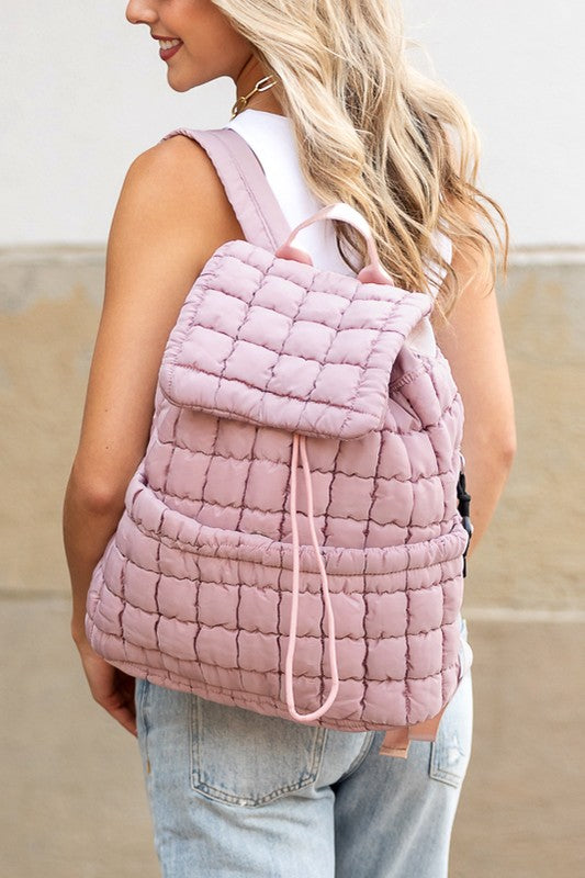 Stevie Quilted Puffer Backpack - Tigbul's Variety Fashion Shop