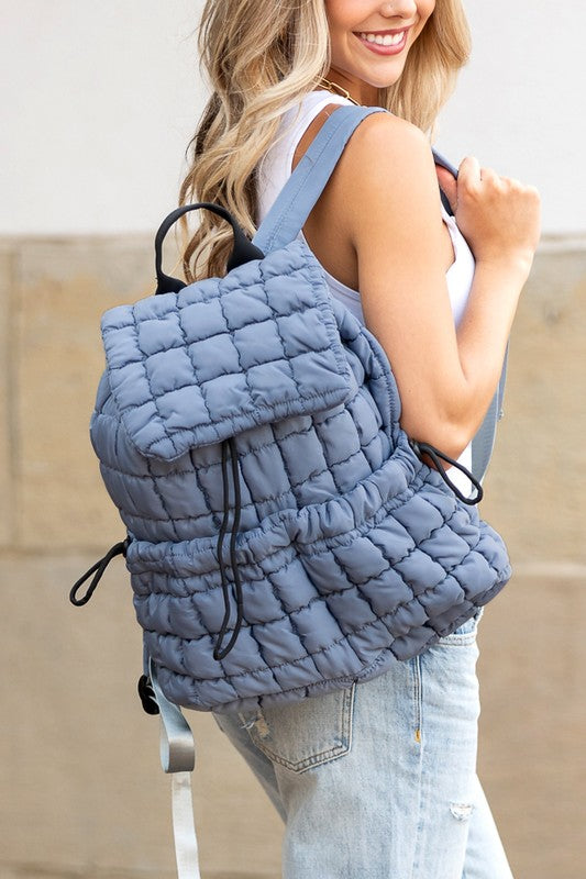 Stevie Quilted Puffer Backpack - Tigbul's Variety Fashion Shop