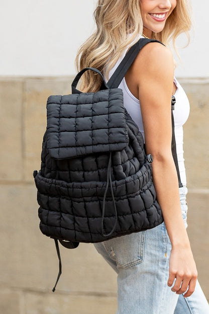 Stevie Quilted Puffer Backpack - Tigbul's Variety Fashion Shop