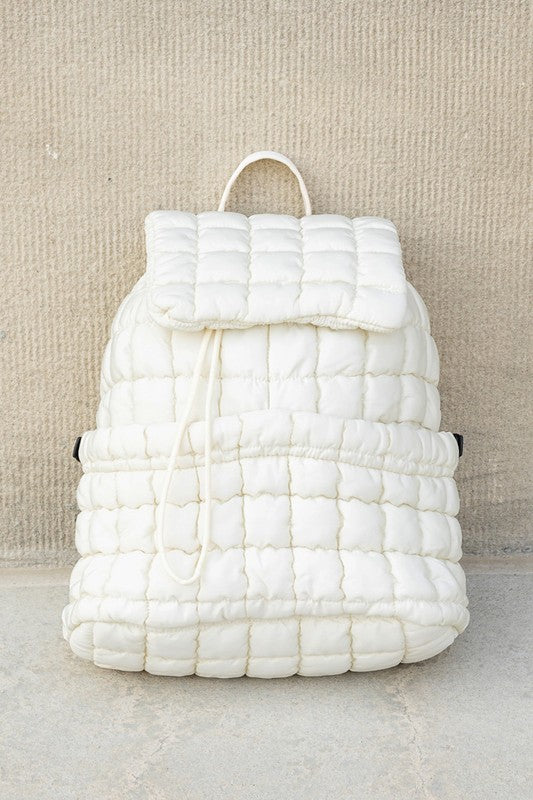 Stevie Quilted Puffer Backpack - Tigbul's Variety Fashion Shop