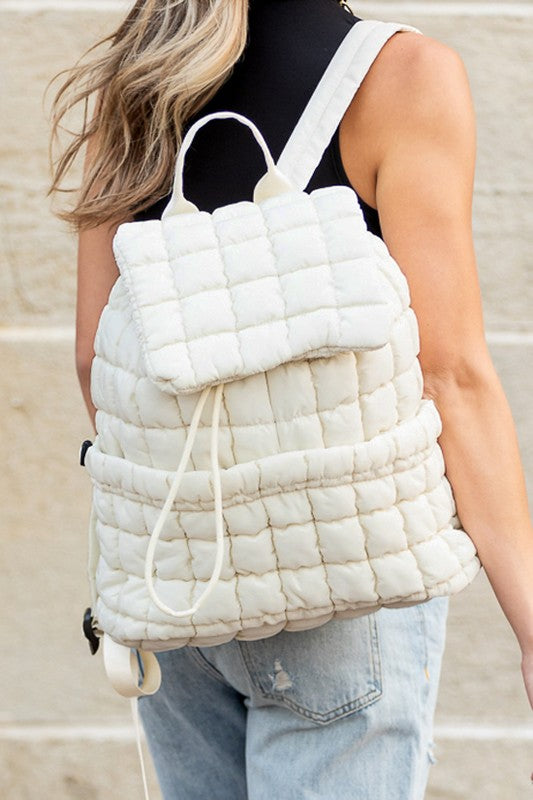 Stevie Quilted Puffer Backpack - Tigbul's Variety Fashion Shop