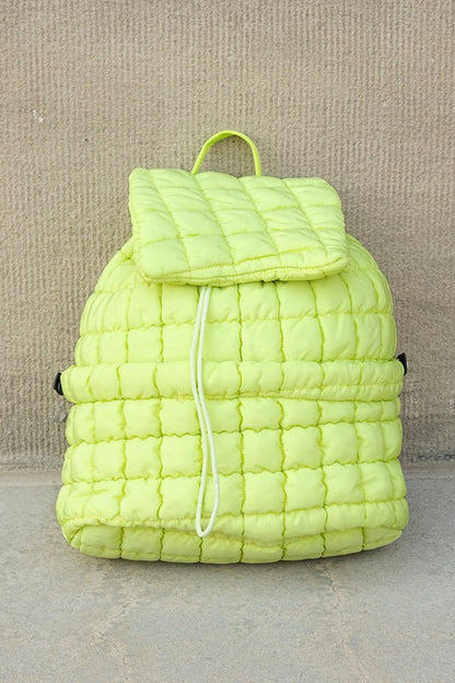 Stevie Quilted Puffer Backpack - Tigbul's Variety Fashion Shop