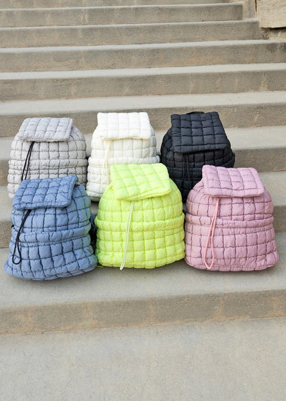 Stevie Quilted Puffer Backpack - Tigbul's Variety Fashion Shop