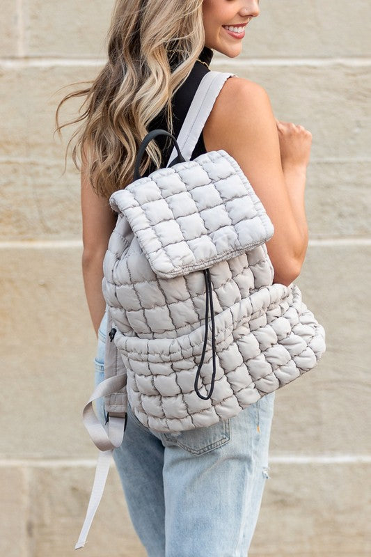 Stevie Quilted Puffer Backpack - Tigbul's Variety Fashion Shop