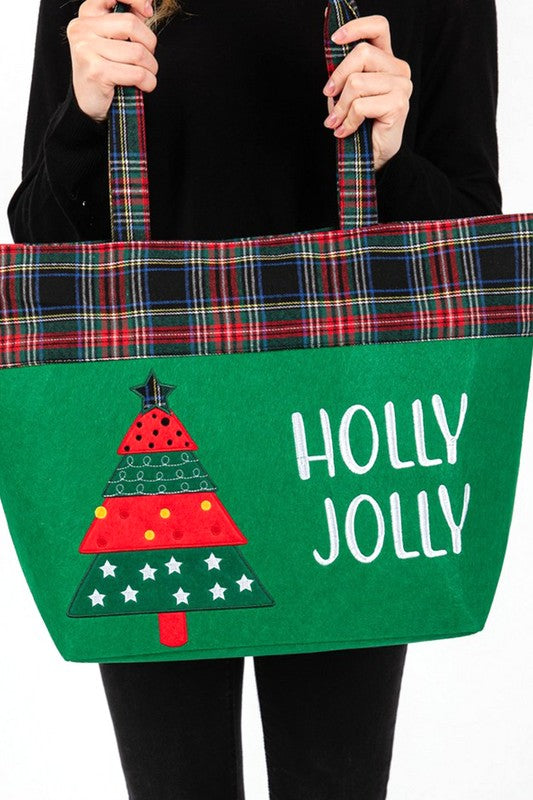 Christmas Tree Oversize Holiday Tote - Tigbul's Variety Fashion Shop