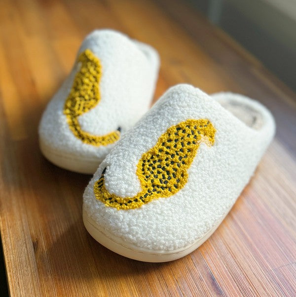 Sitting So Cool Cheetah Lounge Slippers - Tigbul's Variety Fashion Shop