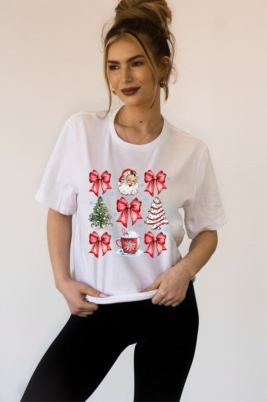 Coquette Christmas Holiday Graphic Tee - Tigbul's Variety Fashion Shop