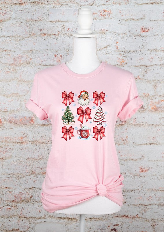 Coquette Christmas Holiday Graphic Tee - Tigbul's Variety Fashion Shop