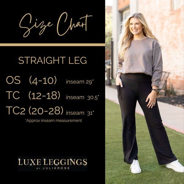 Black Relaxed Fit Straight Leg with Pockets - Tigbul's Variety Fashion Shop