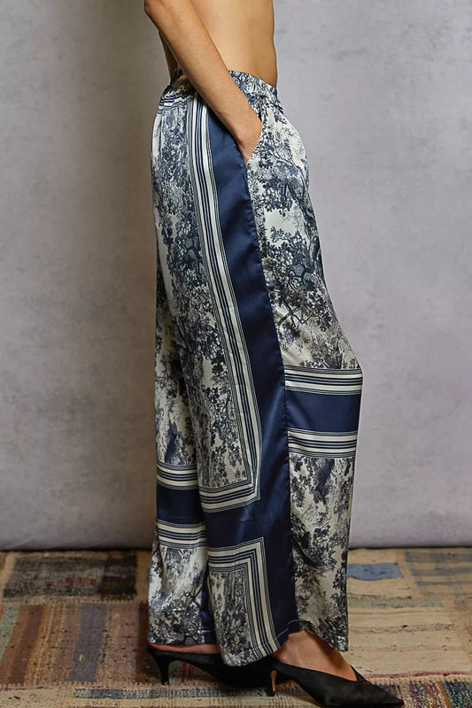 POL Floral Printed Woven Wide Leg Drawstring Pants - Tigbul's Variety Fashion Shop