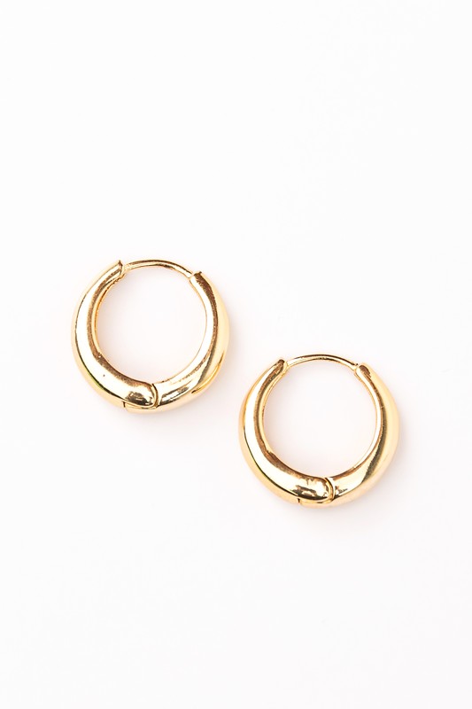 14K STAINLESS STEEL EVERYDAY HUGGIE EARRINGS - Tigbul's Variety Fashion Shop