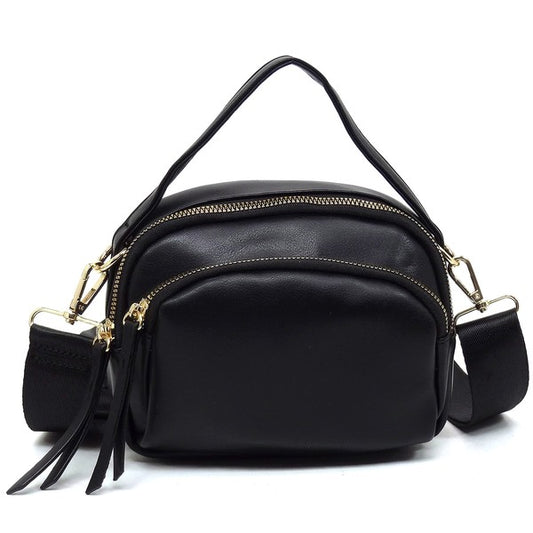 Fashion Top Handle Crossbody Bag - Tigbul's Variety Fashion Shop