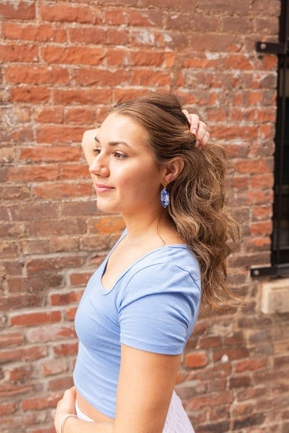 Gemma Earrings - Ocean Waves - Tigbul's Variety Fashion Shop