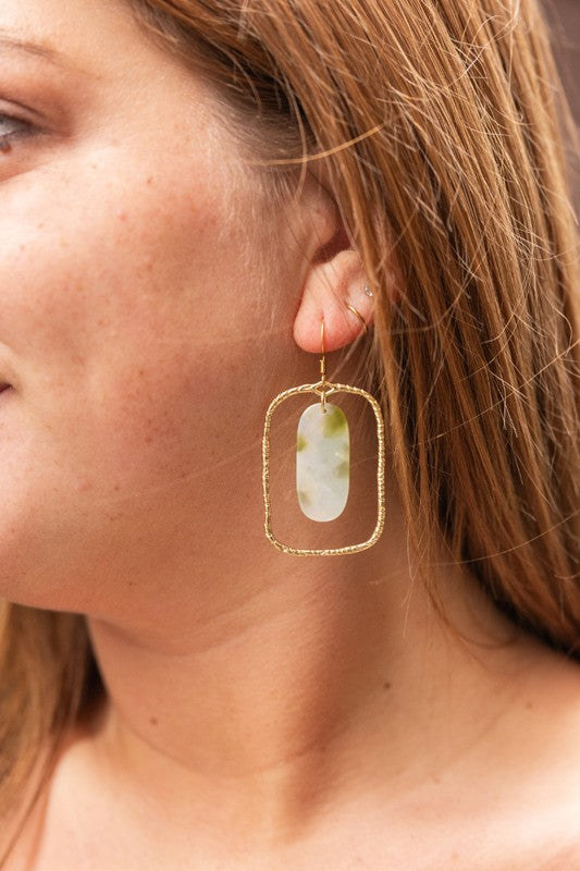 Madison Earrings - Pear Opal - Tigbul's Variety Fashion Shop