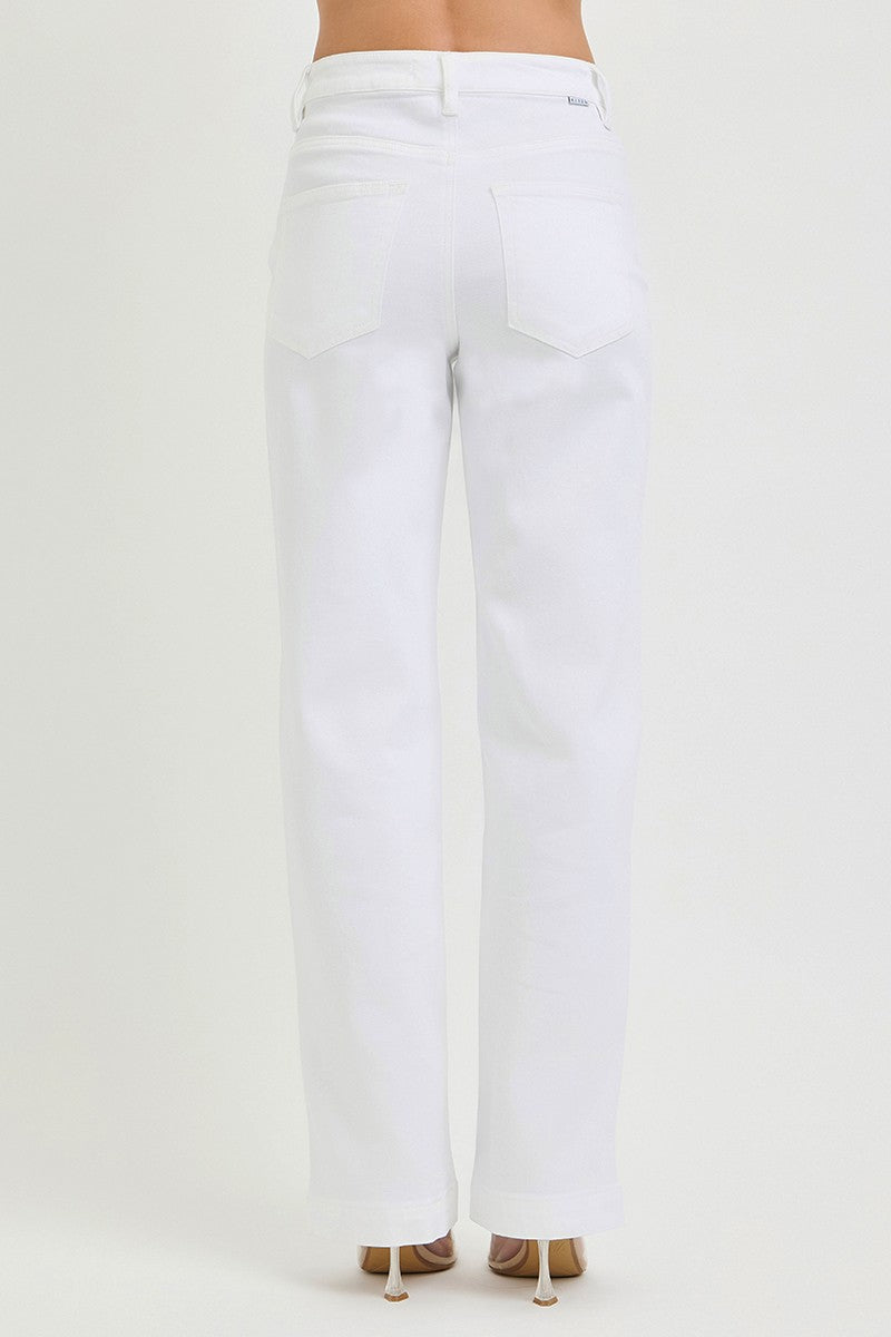 RISEN Full Size High Rise Wide Baggy Pants Plus Size - Tigbul's Variety Fashion Shop