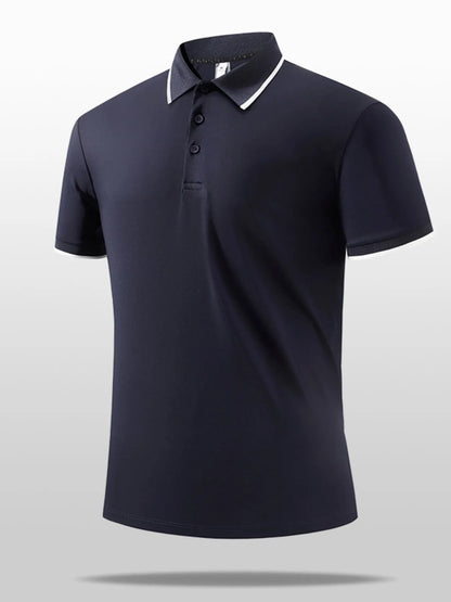 Men's Button Detail Short Sleeve Polo Shirt Size M up to 5XL - Tigbul's Variety Fashion Shop