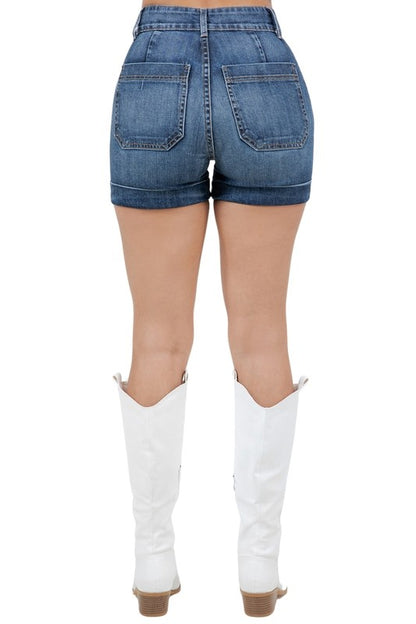 Willow Denim Short in Dark Wash - Tigbul's Variety Fashion Shop