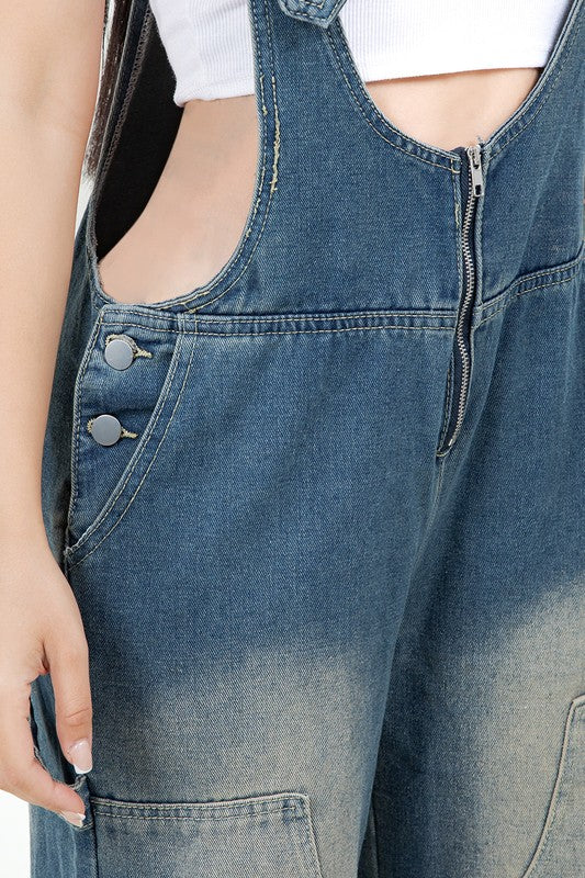 WOMEN FASHION DENIM OVERALLS PANTS - Tigbul's Variety Fashion Shop