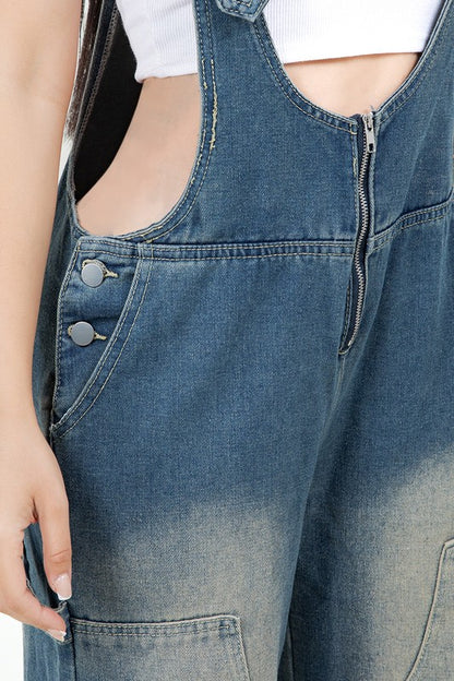 WOMEN FASHION DENIM OVERALLS PANTS - Tigbul's Variety Fashion Shop