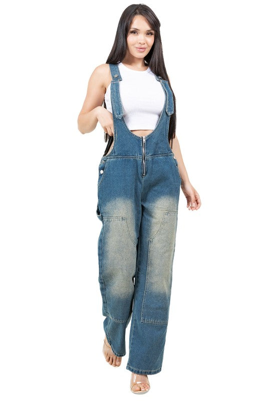 WOMEN FASHION DENIM OVERALLS PANTS - Tigbul's Variety Fashion Shop