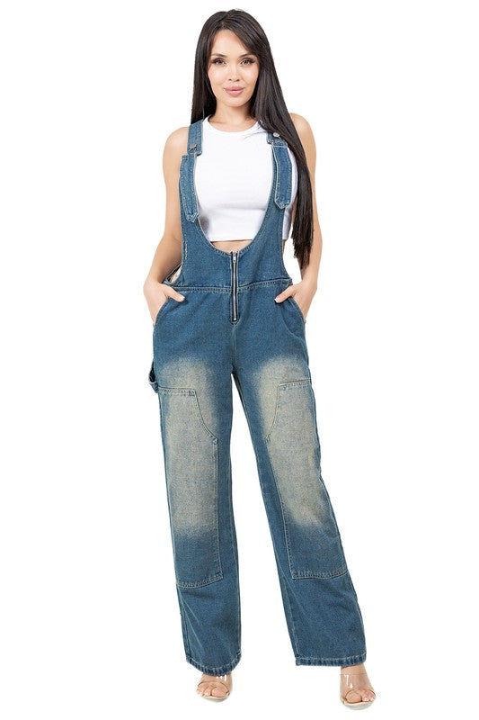 WOMEN FASHION DENIM OVERALLS PANTS - Tigbul's Variety Fashion Shop