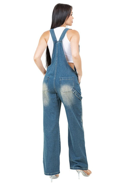WOMEN FASHION DENIM OVERALLS PANTS - Tigbul's Variety Fashion Shop