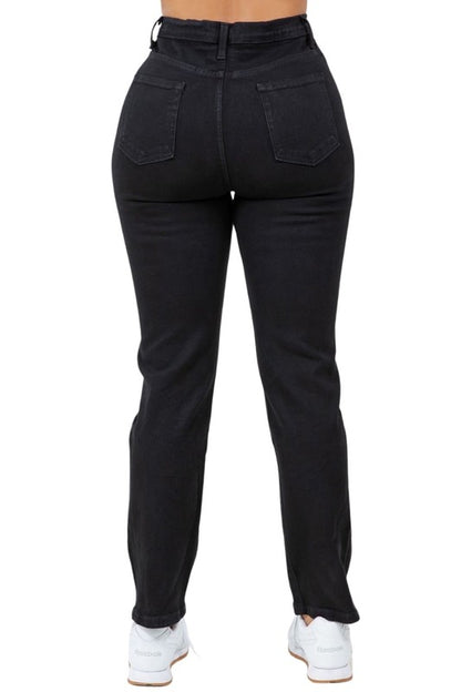 Essential High-Waisted Mom Jeans - Tigbul's Variety Fashion Shop