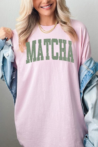 Matcha Graphic Heavy Cotton Tee - Tigbul's Variety Fashion Shop