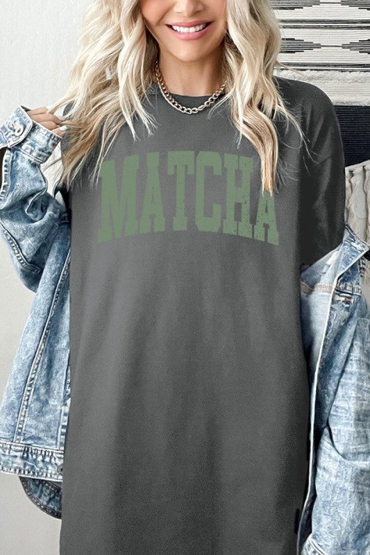 Matcha Graphic Heavy Cotton Tee - Tigbul's Variety Fashion Shop