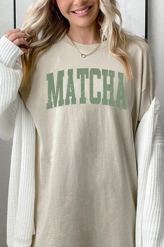Matcha Graphic Heavy Cotton Tee - Tigbul's Variety Fashion Shop