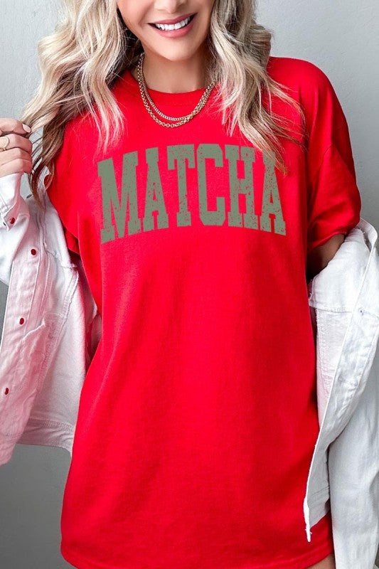 Matcha Graphic Heavy Cotton Tee - Tigbul's Variety Fashion Shop
