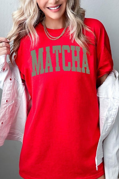 Matcha Graphic Heavy Cotton Tee - Tigbul's Variety Fashion Shop