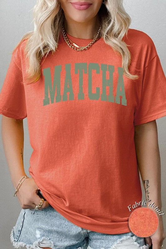 Matcha Graphic Heavy Cotton Tee - Tigbul's Variety Fashion Shop
