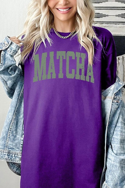 Matcha Graphic Heavy Cotton Tee - Tigbul's Variety Fashion Shop