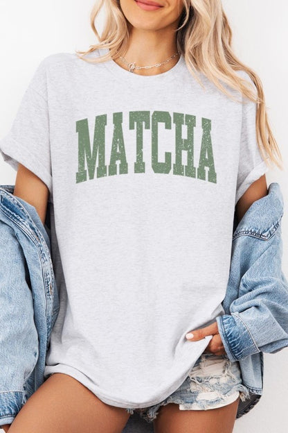 Matcha Graphic Heavy Cotton Tee - Tigbul's Variety Fashion Shop