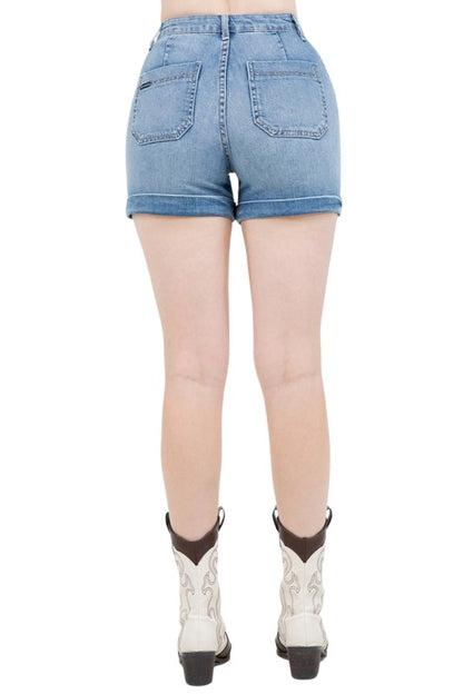 Willow Denim Short in Light wash - Tigbul's Variety Fashion Shop