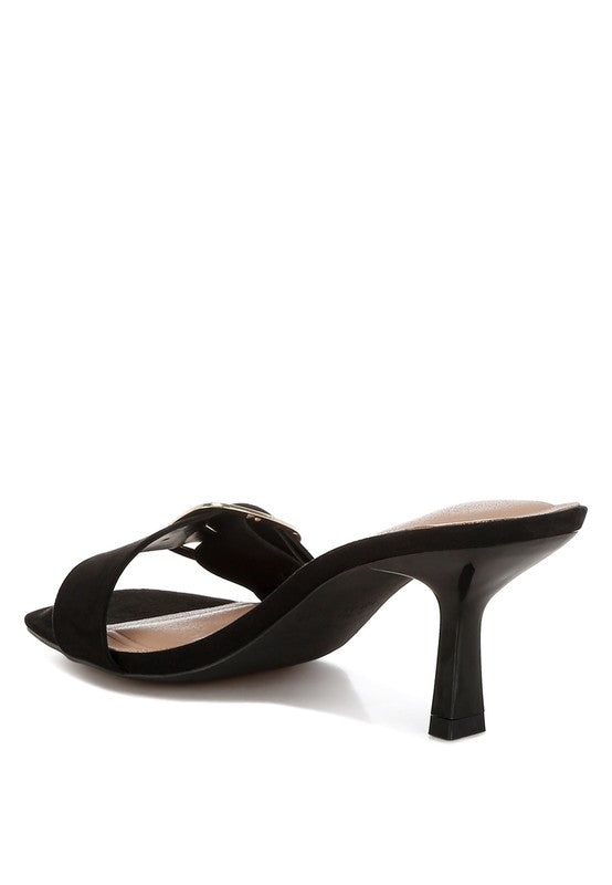 Acacia Buckle Strap Slip On Sandals - Tigbul's Variety Fashion Shop