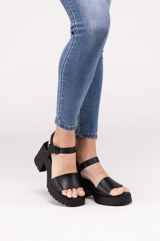 BOOMER-S Platform Heel Sandals - Tigbul's Variety Fashion Shop