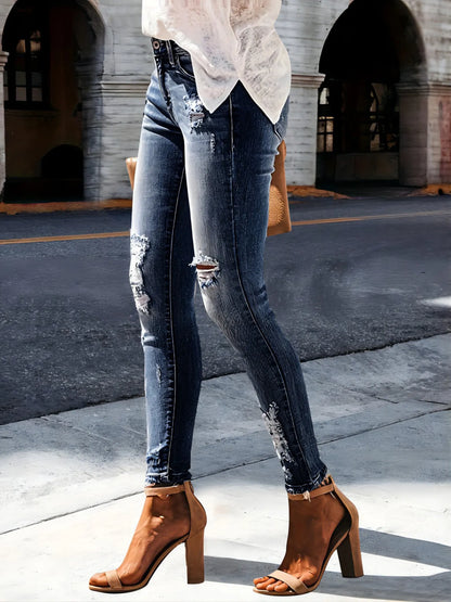 Distressed Skinny Jeans - Tigbul's Variety Fashion Shop
