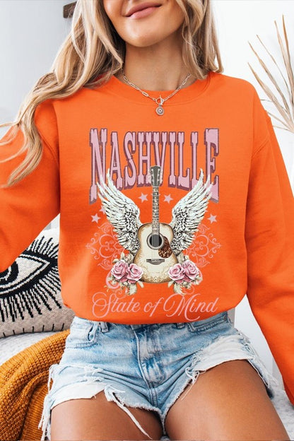 Nashville Rose Graphic Sweatshirt - Tigbul's Variety Fashion Shop