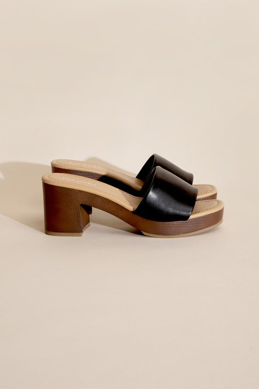 LAUREN-1 Slide Mule Heels - Tigbuls Variety Fashion