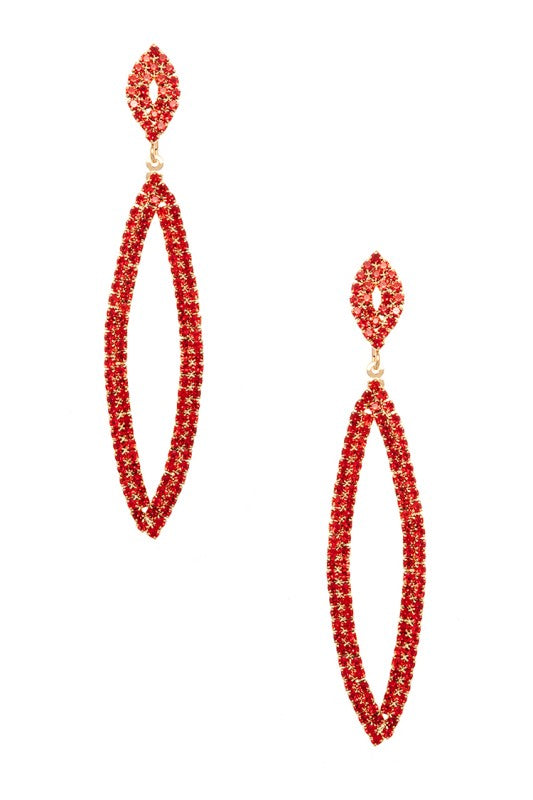Rhinestone Long Drop Chandelier Earrings - Tigbul's Variety Fashion Shop